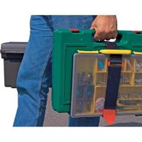 FASTECH® 688-330KC Klittenband Met riem Haak- en lusdeel (l x b) 300 mm x 25 mm Zwart, Rood 2 stuk(s) - thumbnail