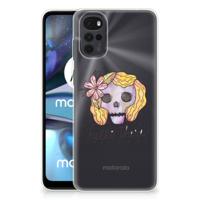 Silicone Back Case Motorola Moto G22 Boho Skull - thumbnail