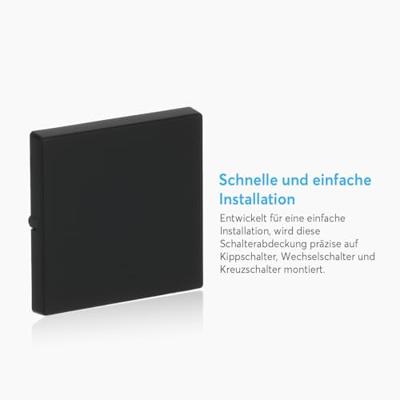Busch-Jaeger 2CKA001751A3041 Uitschakelaar, Wisselschakelaar, Kruisschakelaar, Knop Afdekking Zwart, Diepzwart (RAL 9005) 1 stuk(s) - thumbnail