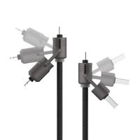 USB-kabel KSIX Zwart 1 m - thumbnail