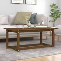 Salontafel 110x55x45 cm massief grenenhout honingbruin - thumbnail