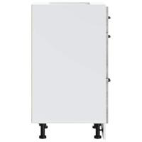 Keuken onderkast Kalmar bewerkt hout grijs sonoma eiken - thumbnail