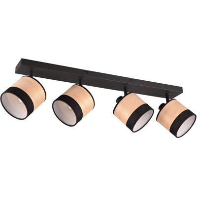 Moderne LED Plafondlamp Mat Zwart - 4-Lichts - E14 Fitting - Metaal