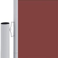 Windscherm uittrekbaar 160x1000 cm bruin - thumbnail