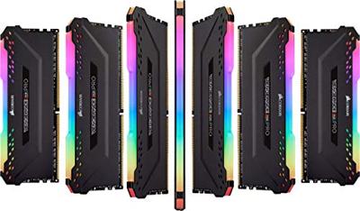 Corsair Vengeance RGB PRO DDR4 Werkgeheugenset voor PC DDR4 32 GB 2 x 16 GB Non-ECC 3600 MHz 288-pins DIMM CL18-22-22-42 CMW32GX4M2Z3600C18