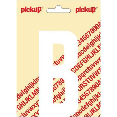 Plakletter Nobel Sticker witte letter B wit Pickup - Pickup