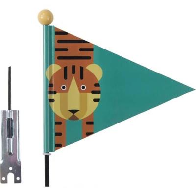 PexKids Beveiligingsvlag tiger green met tijgerprint PexKids Beveiligingsvlag tiger green met tijgerprint