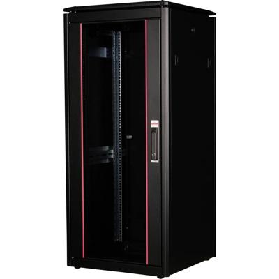 ROLINE 19-inch netwerkkast Pro 26 U, 600x600 BxD Glazen deur zwart ROLINE 19-inch netwerkkast Pro 26 U, 600x600 BxD Glazen deur zwart
