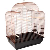 Vogelkooi Tovah Zwart/Koper 54 x 39 x 70 cm Flamingo Bruin - thumbnail