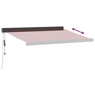 Luifel automatisch uittrekbaar 350x250 cm bordeauxrood Luifel automatisch uittrekbaar 350x250 cm bordeauxrood