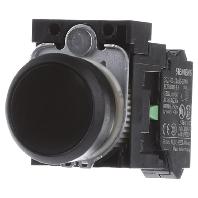 Siemens 3SU11000AB103BA0 3SU1100-0AB10-3BA0 Druktoets Kunststof frontring, Rond Knop Zwart 1 stuk(s) - thumbnail