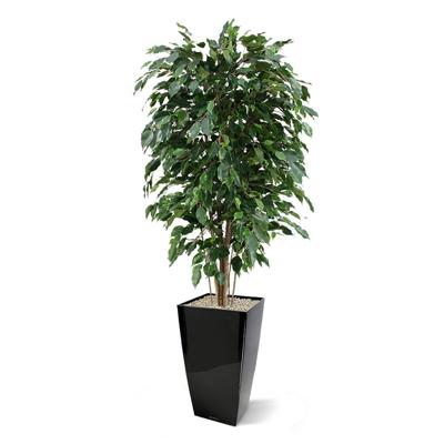 Ficus Exotica deluxe kunstplant 150cm - groen