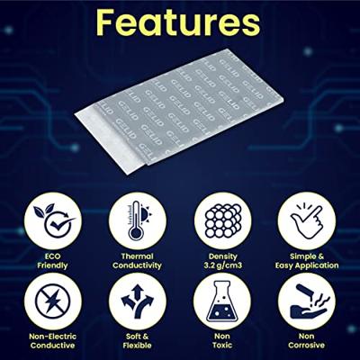 Gelid TP-GP01-C Warmtegeleidend pad 1.5 mm 12 W/mK (l x b) 80 mm x 40 mm - thumbnail