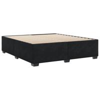 Bedframe zonder matras 180x200 cm fluweel zwart - thumbnail