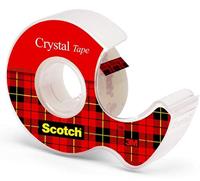 Scotch Plakband Crystal ft 19 mm x 7,5 m, blister met 1 afroller met 1 rolletje - thumbnail