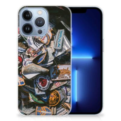 Apple iPhone 13 Pro | Siliconen hoesje | met foto Badges Apple iPhone 13 Pro | Siliconen hoesje | met foto Badges