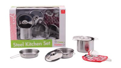 Johntoy home & kitchen pannenset, 8dlg.
