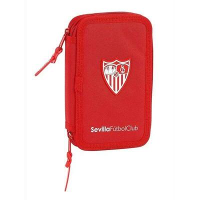 Dubbele etui Sevilla Fútbol Club M854 Rood 12.5 x 19.5 x 4 cm (28 Onderdelen)