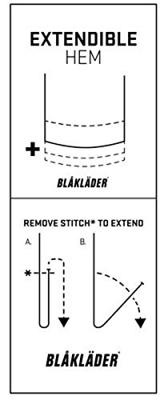 Blåkläder Service werkbroek met stretch 14591845 | Stone/Zwart | Maat 48 - 7330509500576