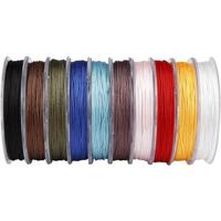 Creativ Company Polyester koord, dikte 1 mm, diverse kleuren, 10x50 m/ 1 doos - thumbnail