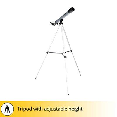 Levenhuk Blitz 50 BASE 50mm Portable Refractor Telescope for Beginners and Kids with Tripod and Balanced Accessories Set