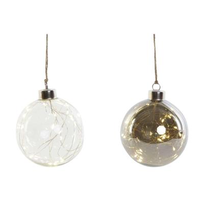 Ophangdecoratie DKD Home Decor Transparant Kristal 10 x 10 x 10 cm (2 Stuks)