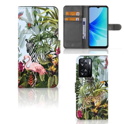 Telefoonhoesje | Met pasjeshouder | voor PPO A57 | A57s | A77 4G Jungle Telefoonhoesje | Met pasjeshouder | voor PPO A57 | A57s | A77 4G Jungle