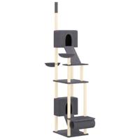 VidaXL Kattenmeubel vloer tot plafond 277-303 cm donkergrijs - thumbnail