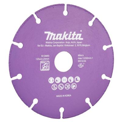 Makita Accessoires Doorslijpschijf staal 125x22,23x1,3mm - B-53693 B-53693