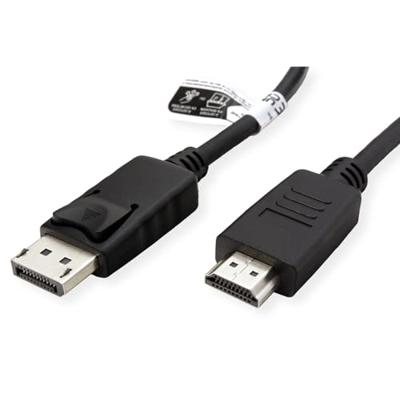 ROLINE RM DisplayPort Kabel DP - HDMI, M/M, zwart, 1 m