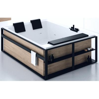 Ligbad Novellini Dual Met Frame 190x140 cm Mat Wit