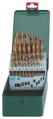 Metabo 627191000 Metaal-spiraalboorset 25-delig 1 mm, 1.5 mm, 2 mm, 2.5 mm, 3 mm, 3.5 mm, 4 mm, 4.5 mm, 5 mm, 5.5 mm, 6 mm, 6.5 mm, 7 mm, 7.5 mm, 8 mm, 8.5 mm,