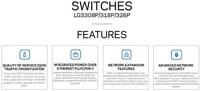 Linksys 26-poorts Smart PoE+ - switch (LGS326P) - thumbnail