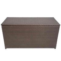 Tuinbox 120x50x60 cm poly rattan bruin - thumbnail