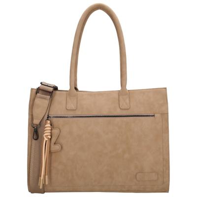 Zebra trends rosalyn shopper 15,6 inch-Sand