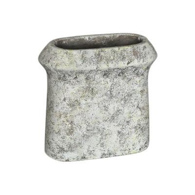 PTMD bloempot nimma ovaal m cement grijs 30 cm | 2 stuks