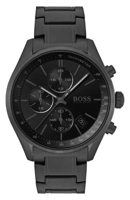 Heren Boss Grand Prix chronograafhorloge met armband, 44 mm