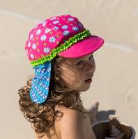 Playshoes zwemcap Bloemen Roze-53 cm - thumbnail