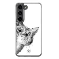 Samsung Galaxy S23 Plus hybride hoesje - Kat kiekeboe - thumbnail