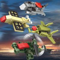 8 in 1 KAZI veld dwingt kinderen DIY verlichting geassembleerd bouwstenen educatieve intelligentie speelgoed - thumbnail