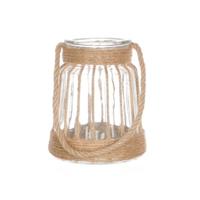 HBX Natural Living Lantaarn decora met hengsel ø15xh17cm - thumbnail