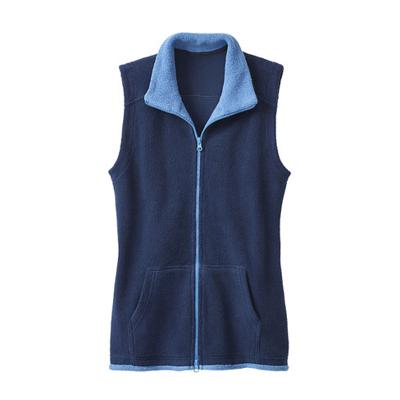 Fleecevest, antraciet/grijs 36/38