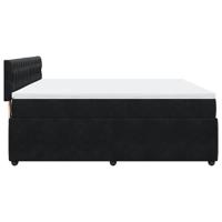 Boxspring met matras fluweel zwart 200x200 cm - thumbnail