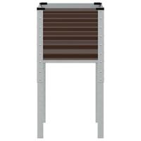 Plantenbak 45x45x88 cm staal bruin - thumbnail