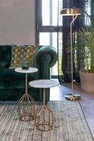 Dutchbone Bijzettafel 'Salerno' Marmer, 47cm hoog - thumbnail