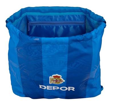 Rugtas met Koordjes R. C. Deportivo de La Coruña Blauw 35 x 40 x 1 cm