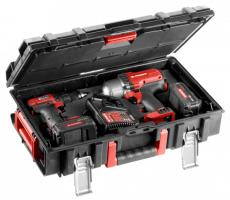 Facom CL3.CP18SPB Accuschroefboormachine, Accuslagmoersleutel 18 V 5 Ah Li-ion Incl. 2 accus, Incl. koffer