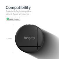 Beeep BeTag Find My Tracker Black & Keychain Black - 1 pack - thumbnail