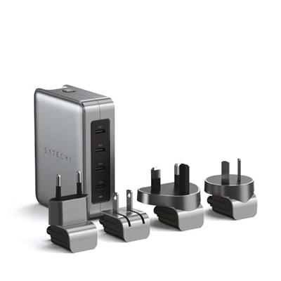 Satechi ST-W145GTM USB-oplader 145 W 4x USB-C USB PD Grijs Binnen Satechi ST-W145GTM USB-oplader 145 W 4x USB-C USB PD Grijs Binnen