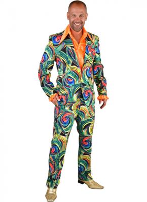 Herenpak Disco 70&apos;s Circle Green Deluxe